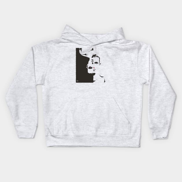 Black White Eleven Upside Down Strager Things Tv Series Kids Hoodie by udesign